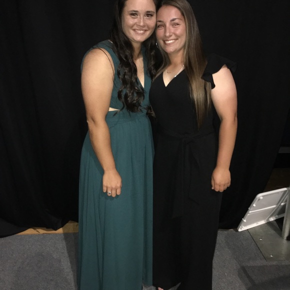 Green maxi formal dress - Picture 2 of 4